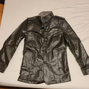 Faux leather jacket